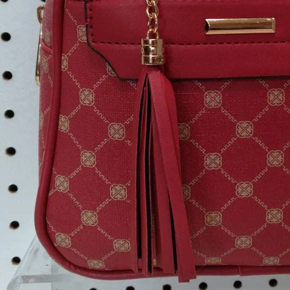 Women’s Red monogram Backpack Dimension L8"×H7.5"×W3" casual - Picture 7 of 8